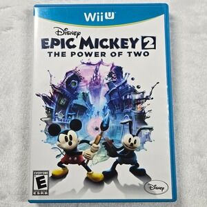 Disney Epic Mickey 2: The Power of Two (Nintendo Wii U) Complete W/ Manual CIB